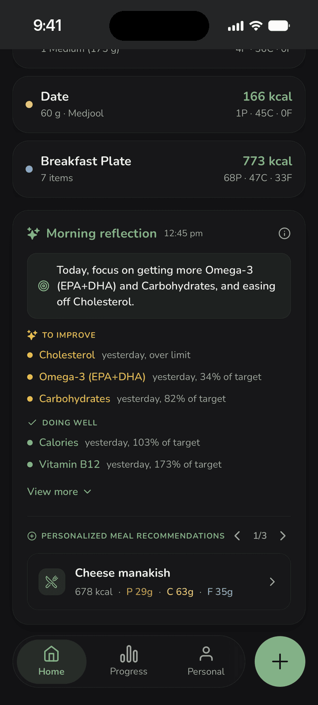 Daily insight card